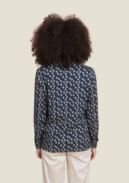 CHEMISE CAROLE GOMMETTE MARINE