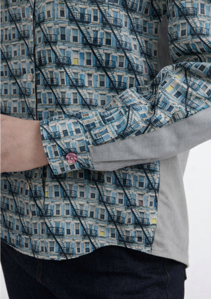 CHEMISE CESAME ESCALIER BLEU