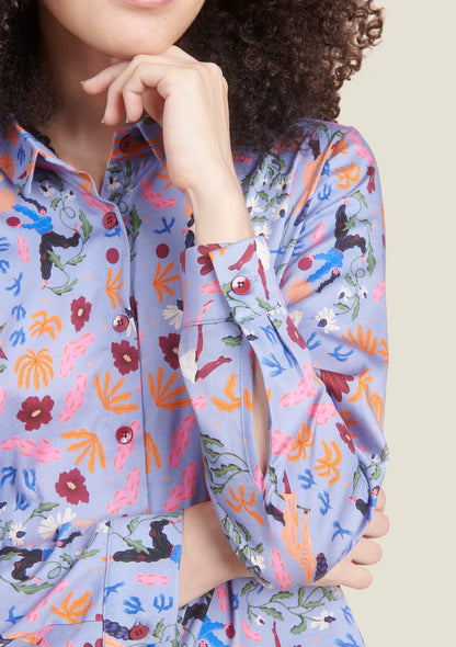 CHEMISE CHERIE DOUCEUR BLEU