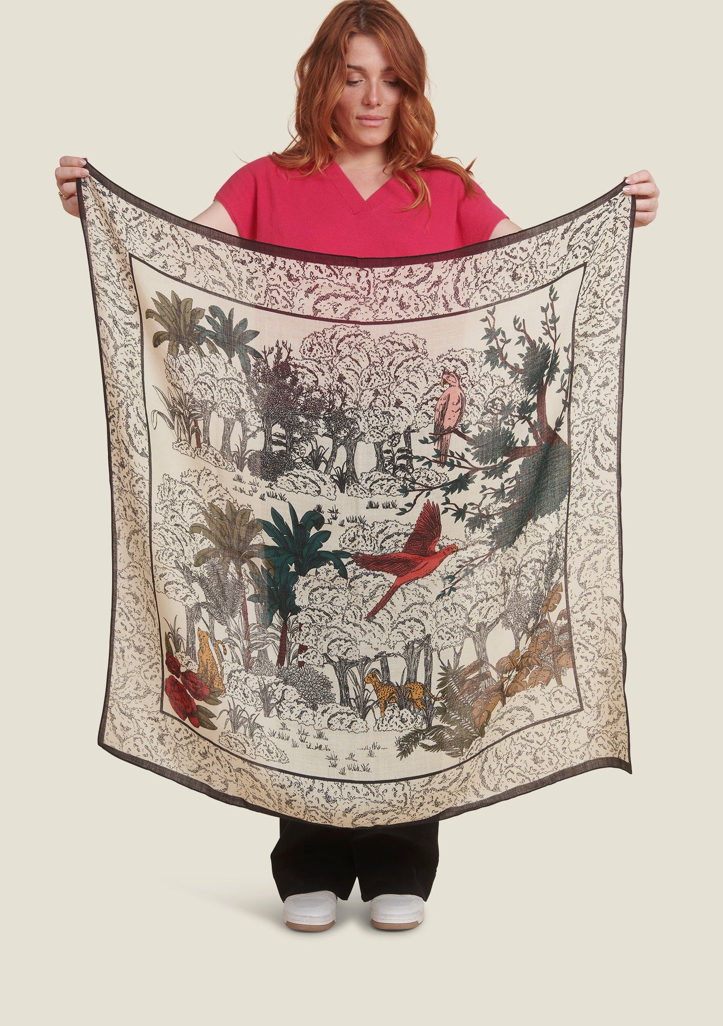 FOULARD FANI GRAVURE ECRU