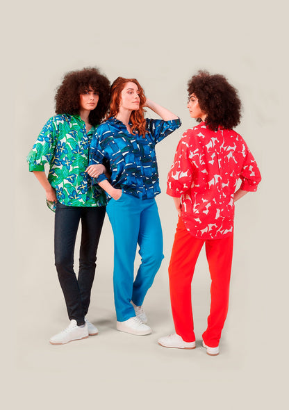 CHEMISIER CHANI CAIRN BLEU