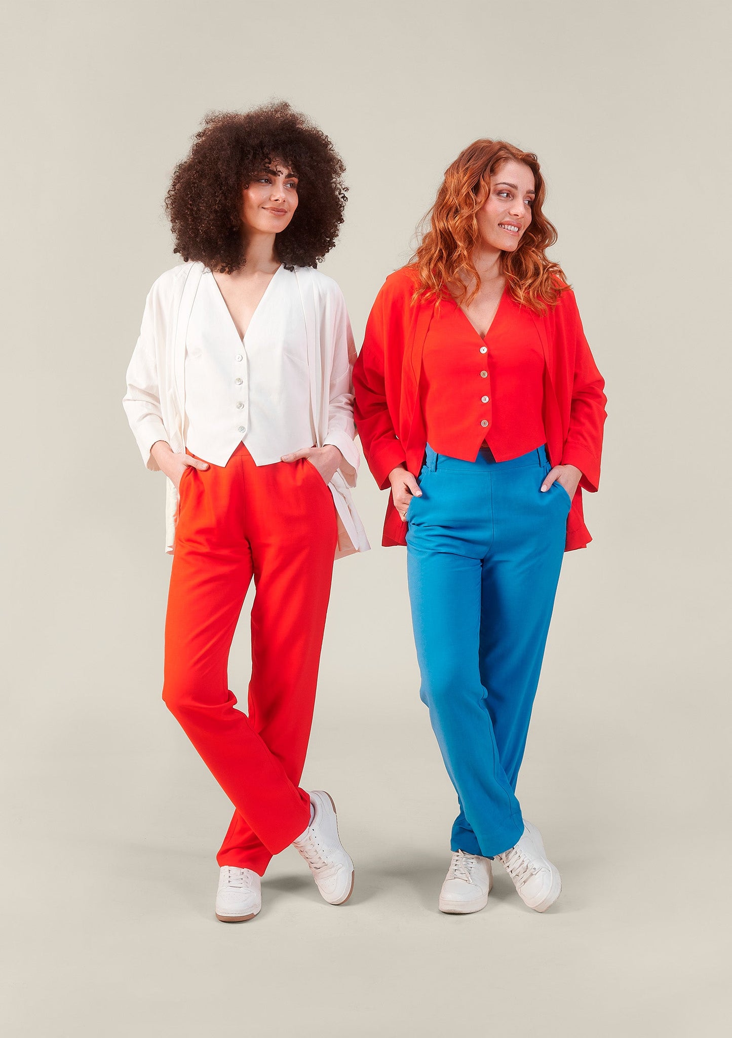 PANTALON PALLOON UNI ROUGE
