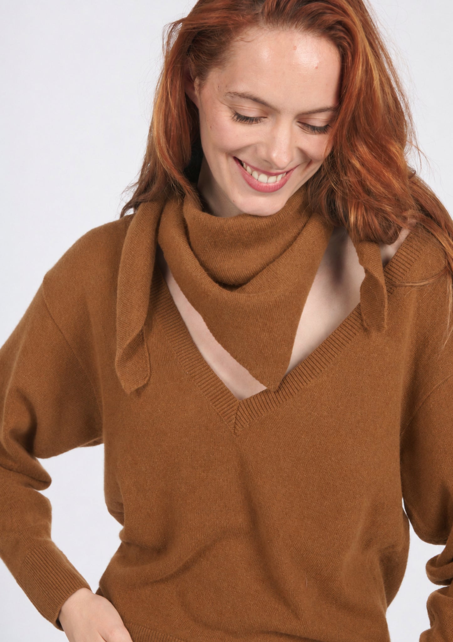 ECHARPE FRIANGLE UNI OCRE