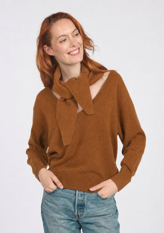 ECHARPE FRIANGLE UNI OCRE