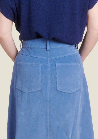 JUPE JOHANE UNI BLEU GRIS
