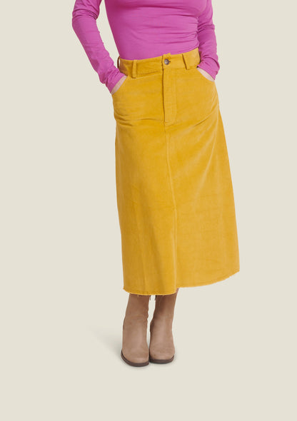 JUPE JOHANE UNI MOUTARDE