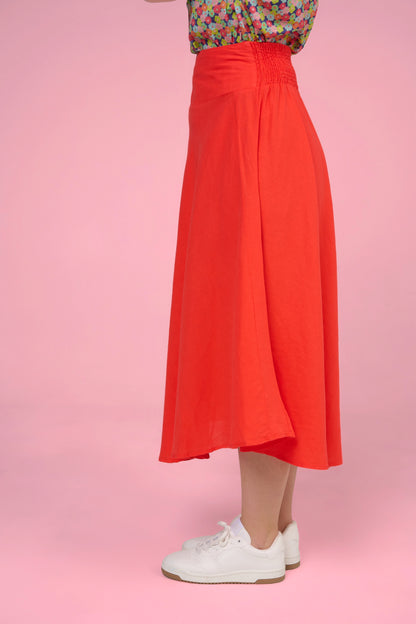 JUPE JOLIN UNI ROUGE