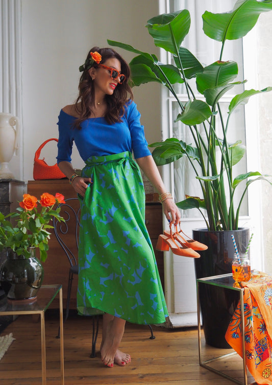 JUPE JASPER OMBRES VERT