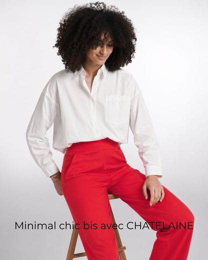 PANTALON PALLOON UNI ROUGE