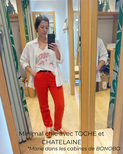 PANTALON PALLOON UNI ROUGE