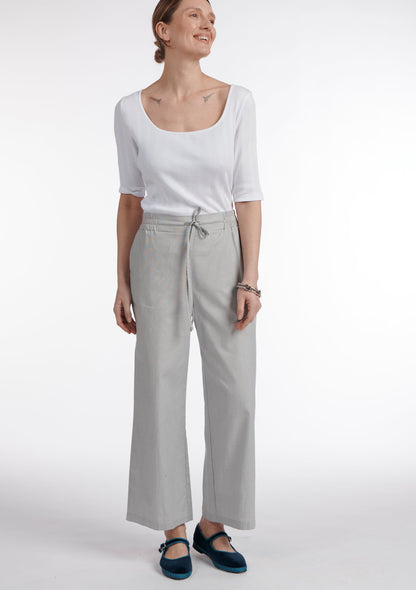 PANTALON POCHA BAYADERES BLEU
