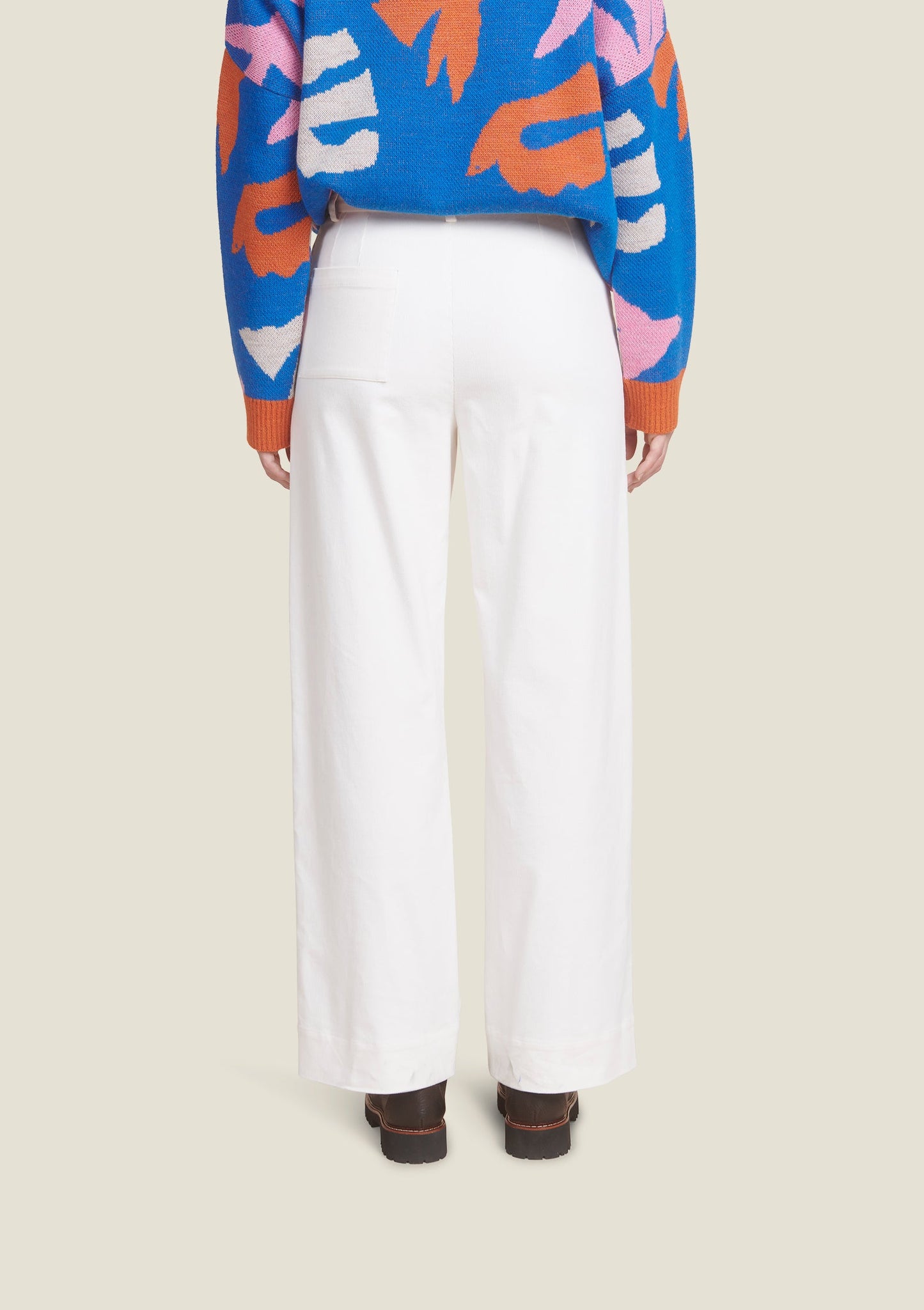 PANTALON PAULINE UNI ECRU