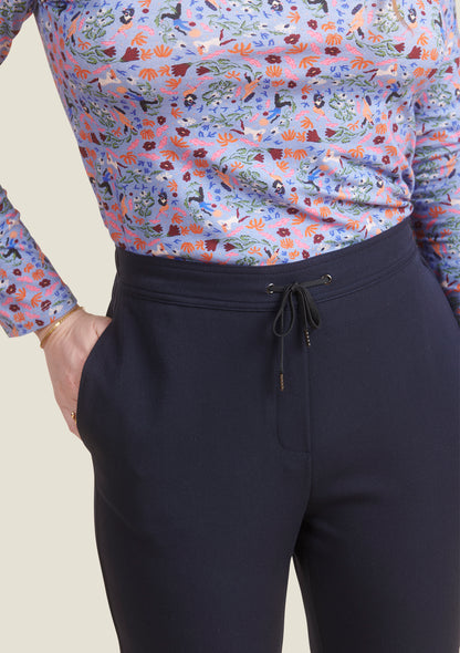 PANTALON PAIX UNI MARINE