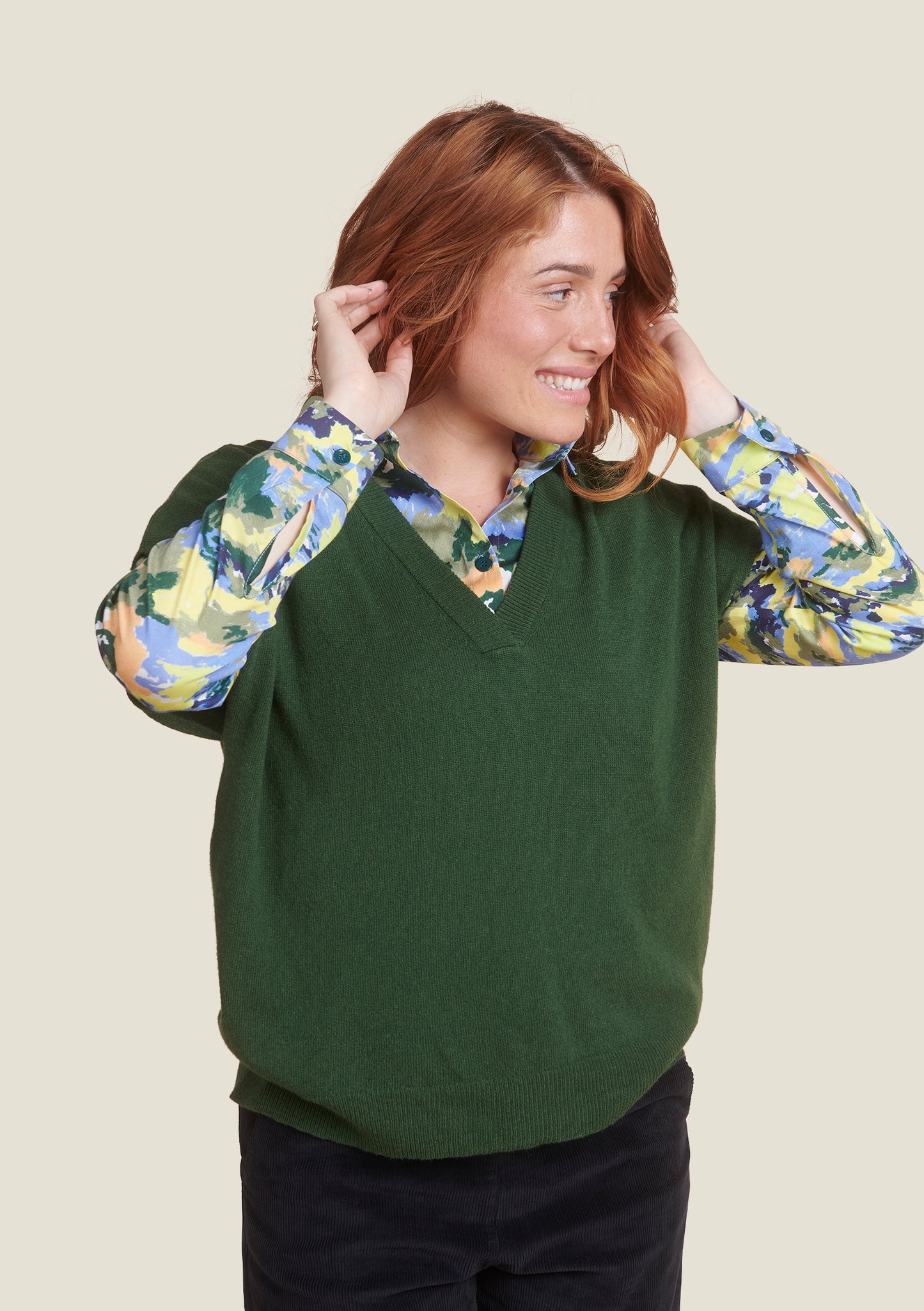 CHEMISE CHERIE ORAGES BLEU