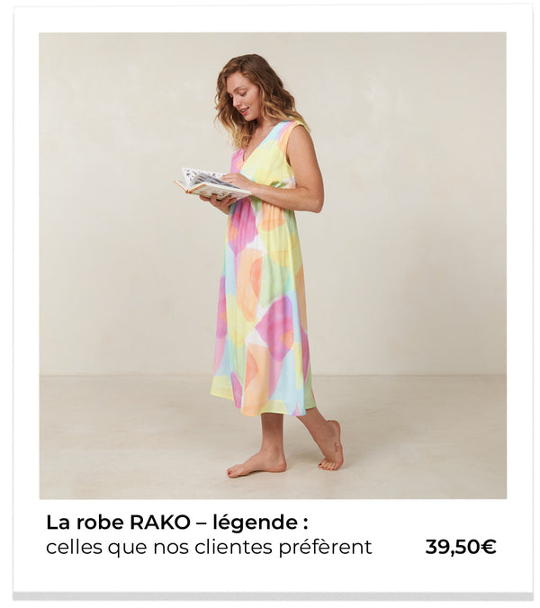 ROBE RAKO ARLEQUIN ROSE
