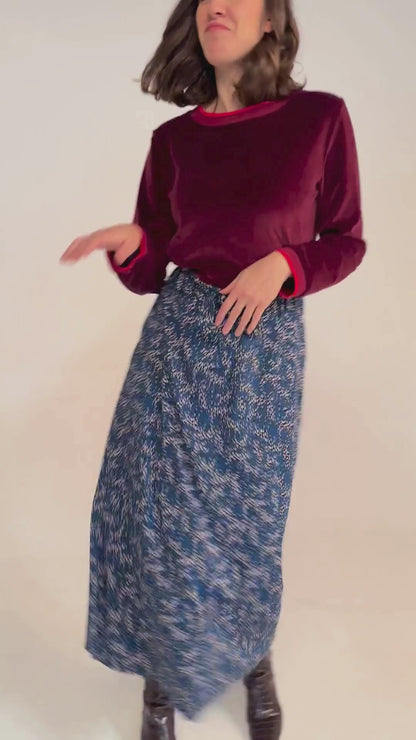 JUPE JINGER LEO BLEU