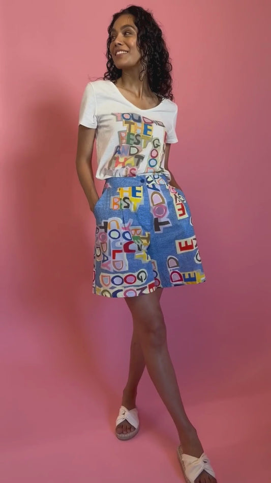 SHORT CHENETTE MAGNETIK BLEU