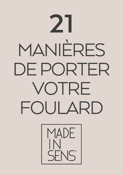 FOULARD BAUHAUS BLEU