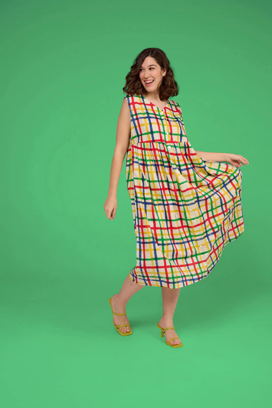 ROBE RAZZIA VICHY MULTICOLORE
