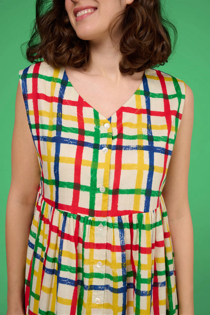 ROBE RAZZIA VICHY MULTICOLORE
