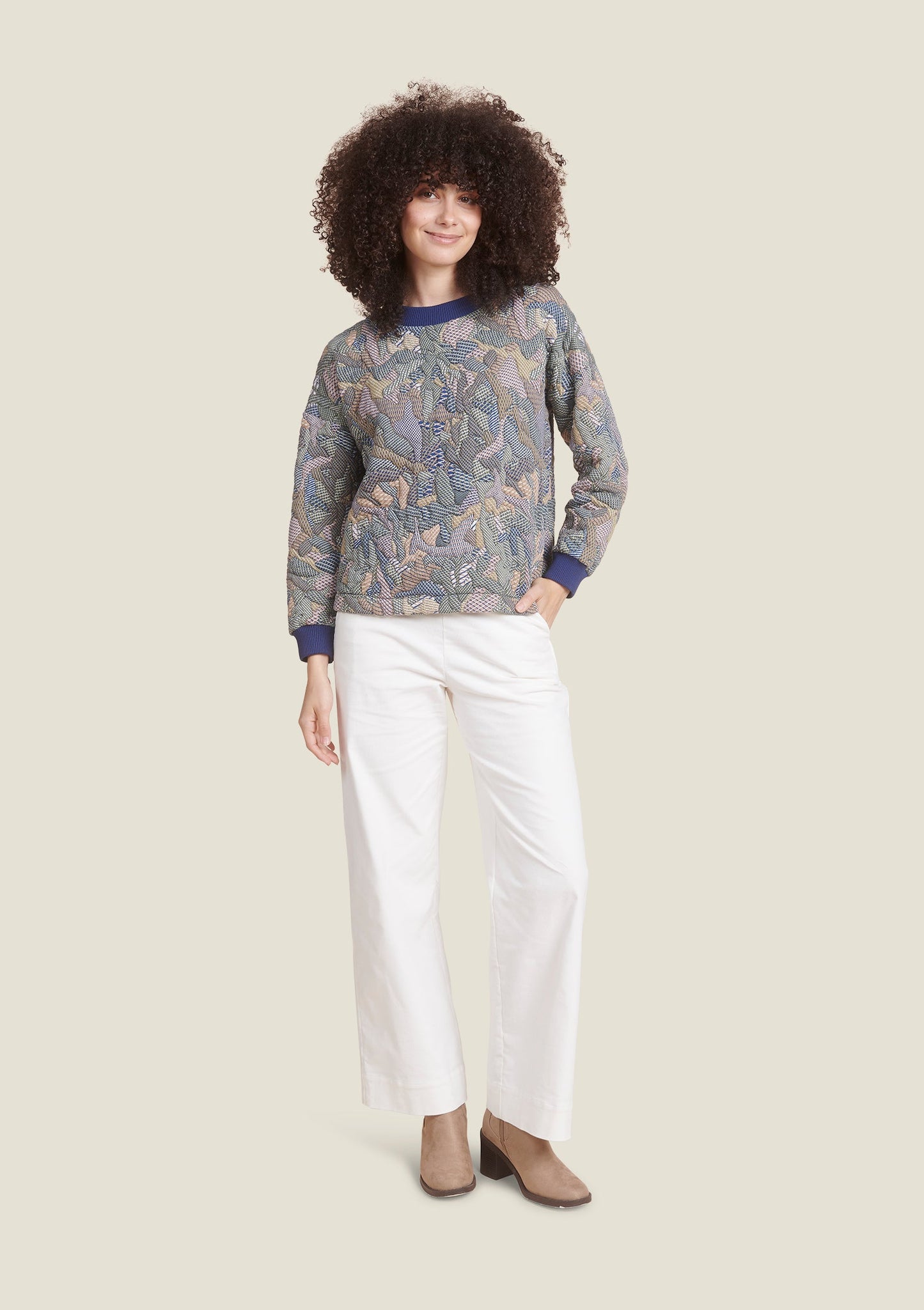 SWEAT SOLENE GEO KAKI