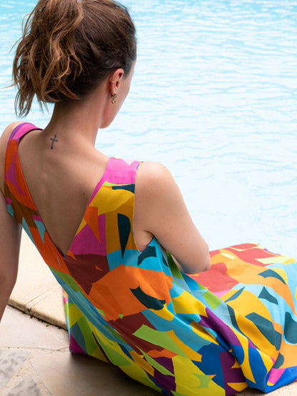 VOILE DE COTON SUNSHINE MULTICOLORE