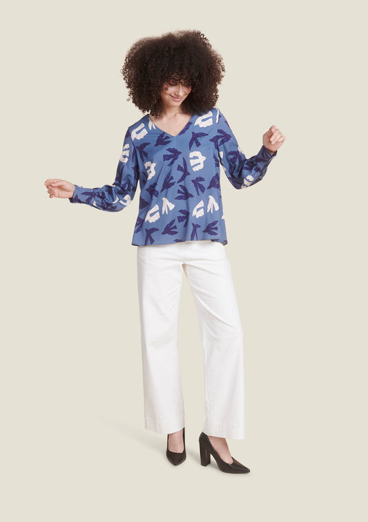 BLOUSE TAMARA ENVOL BLEU