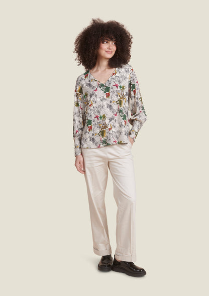 BLOUSE TAMARA GRAVURE ECRU
