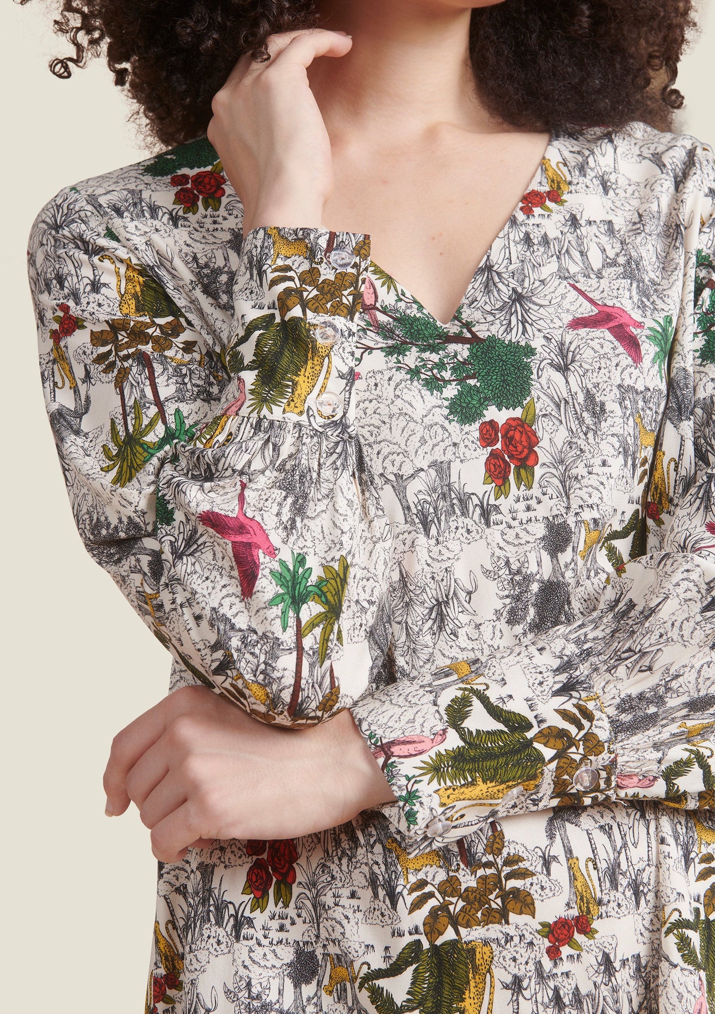 BLOUSE TAMARA GRAVURE ECRU