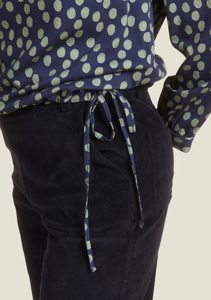 BLOUSE TORIDA GOMMETTE MARINE