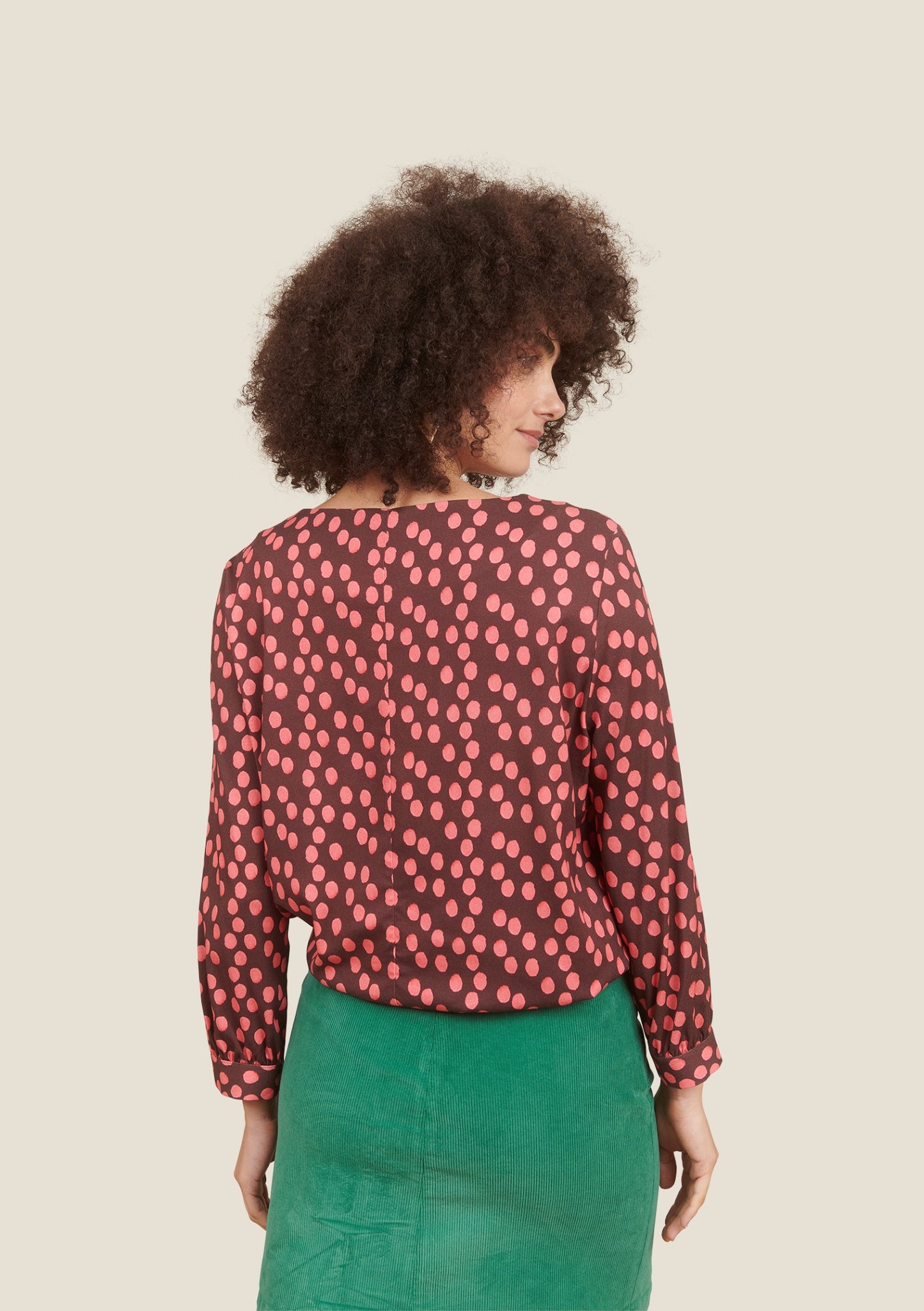 BLOUSE TORIDA GOMMETTE ROSE