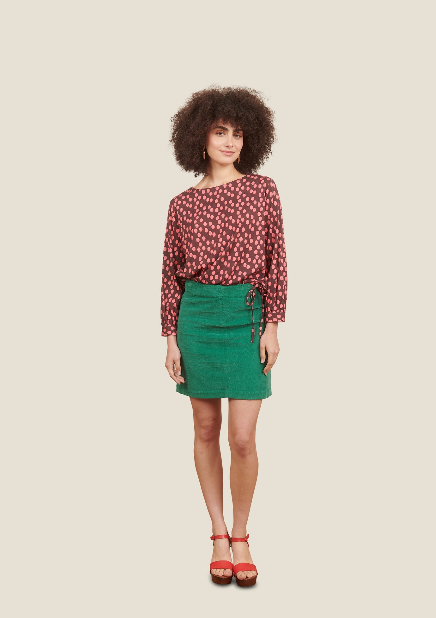 BLOUSE TORIDA GOMMETTE ROSE