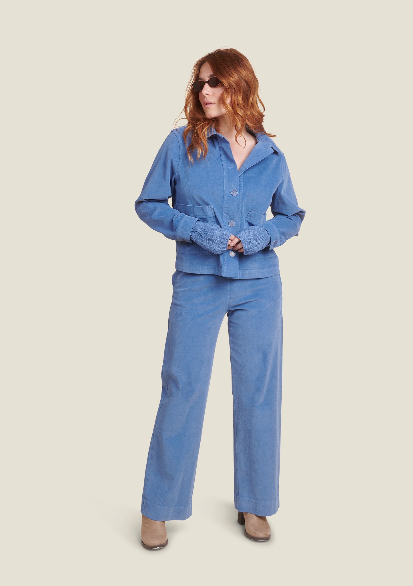 VESTE VANESSA UNI BLEU GRIS