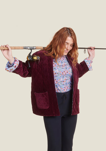 VESTE VALERIE DOUCEUR BORDEAUX