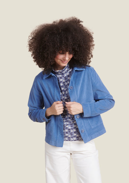 VESTE VANESSA UNI BLEU GRIS