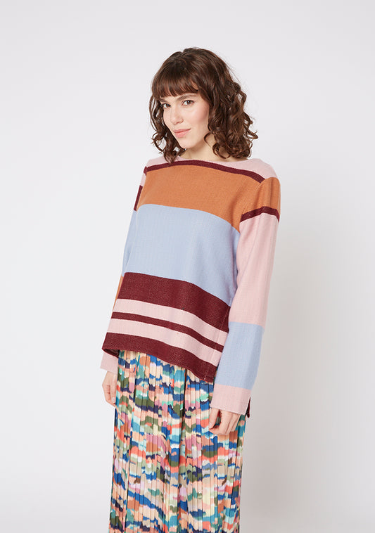 Pull tout doux RAYURES PASTEL