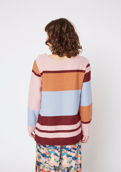 Pull tout doux RAYURES PASTEL