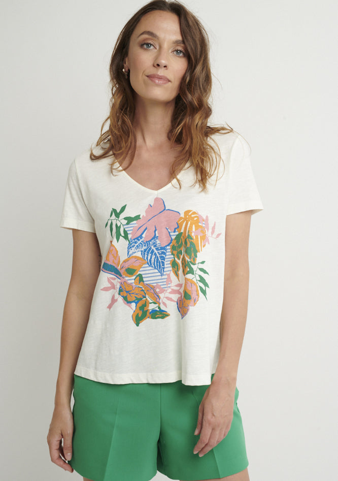 T-shirt motif Forest Rose